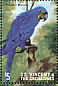 Hyacinth Macaw Anodorhynchus hyacinthinus  1998 Birds of the world  MS