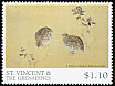 Japanese Quail Coturnix japonica  2001 Japanese paintings 10v set