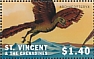 Archaeopteryx Archaeopteryx lithografica  2001 Prehistoric animals 6v sheet