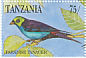Paradise Tanager Tangara chilensis  1991 Pet birds Sheet