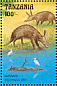 Medium Egret Ardea intermedia  1993 Wildlife at a watering hole in Tanzania 12v sheet