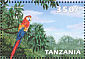 Scarlet Macaw Ara macao  1999 Central American rainforest 9v sheet