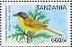 Uluguru Bushshrike Malaconotus alius  2006 Endemic birds Sheet