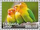 Fischer's Lovebird Agapornis fischeri  2015 Birds of Tanzania Sheet