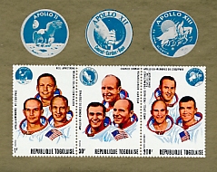 Bald Eagle Haliaeetus leucocephalus  1970 Apollo flights 3v sheet, imp