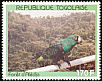 Red-fronted Parrot Poicephalus gulielmi  1991 Forests 3v set
