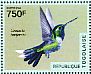 Purple-bibbed Whitetip Urosticte benjamini  2014 Birds Sheet