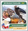 Andean Condor Vultur gryphus  2016 Fauna of the world 4v sheet