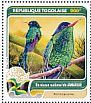 Red-billed Streamertail Trochilus polytmus  2016 Fauna of the world 4v sheet