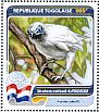 Bare-throated Bellbird Procnias nudicollis  2016 Fauna of the world Sheet