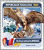 Saker Falcon Falco cherrug  2016 Fauna of the world Sheet