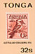 Laughing Kookaburra Dacelo novaeguineae  1984 Ausipex, stamp on stamp Sheet, sa