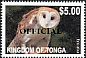Eastern Barn Owl Tyto javanica  2014 Definitives overprinted OFFICIAL 