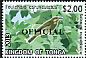 Polynesian Wattled Honeyeater Foulehaio carunculatus  2014 Definitives overprinted OFFICIAL 