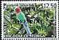 Maroon Shining Parrot Prosopeia tabuensis  2014 Definitives overprinted OFFICIAL 