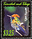 Tufted Coquette Lophornis ornatus  2002 Hummingbirds 10x3.25$ booklet