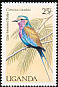 Lilac-breasted Roller Coracias caudatus  1987 Birds of Uganda 