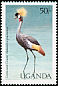 Grey Crowned Crane Balearica regulorum  1987 Birds of Uganda 