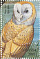 Western Barn Owl Tyto alba  1999 Birds of Uganda Sheet