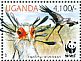 Secretarybird Sagittarius serpentarius  2012 WWF Sheet with 2 sets