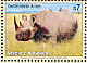 Yellow-billed Oxpecker Buphagus africanus  1995 Endangered species 4v set