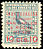 Southern Lapwing Vanellus chilensis  1928 Overprint Inauguracion... 