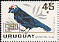 Diademed Tanager Stephanophorus diadematus  1967 Surcharge on 1962.01 