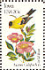 American Goldfinch Spinus tristis  1982 State birds and flowers 50v sheet, p 10Â½x11