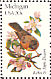 American Robin Turdus migratorius  1982 State birds and flowers 50v sheet, p 10Â½x11