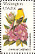 American Goldfinch Spinus tristis  1982 State birds and flowers 50v sheet, p 10Â½x11