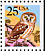 Northern Saw-whet Owl Aegolius acadicus  1988 Definitives Booklet