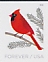 Northern Cardinal Cardinalis cardinalis  2018 Winter birds 5x4v booklet, sa