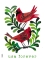 Northern Cardinal Cardinalis cardinalis  2025 Holiday Cheer stamps 5x4v booklet, sa