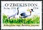 Demoiselle Crane Grus virgo  2015 Tashkent Zoo 3v set