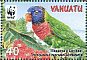 Coconut Lorikeet Trichoglossus haematodus  2011 WWF Sheet with 2 sets