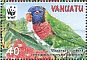 Coconut Lorikeet Trichoglossus haematodus  2011 WWF Sheet with 4 sets