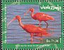 Scarlet Ibis Eudocimus ruber  2016 Biodiversity 8v sheet