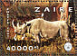 Western Cattle Egret Bubulcus ibis  1997 Rhinoceros 4v sheet