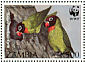 Black-cheeked Lovebird Agapornis nigrigenis  1996 WWF Sheet