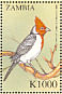 Red-crested Cardinal Paroaria coronata  2000 Birds of the world Sheet